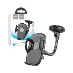 Hoco Car phone holder H10 with Suction Cup and Phones Clampes Black Hoco Car phone holder H10 with Suction Cup and Phones Clampes Black
